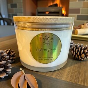 16oz Cashmere Woods Soy Candle | Clean Burn | Long-Lasting | Home Fragrance